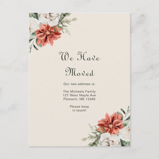 Hübsche Orangenblumen und Grünpflanzen, die wir um Postkarte (Vorderseite)