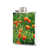 Hübsche Orangenmohn Flachmann (Links)