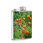 Hübsche Orangenmohn Flachmann (Rechts)