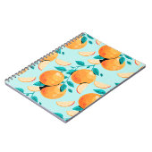 Hübsche Orangenzitrone Notizblock (Linke Seite)