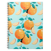 Hübsche Orangenzitrone Notizblock (Vorderseite)