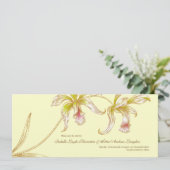 Hübsche Orchideen Save the Date Hochzeitskarte (Stehend Vorderseite)