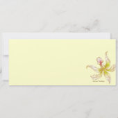 Hübsche Orchideen Save the Date Hochzeitskarte (Rückseite)