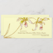 Hübsche Orchideen Save the Date Hochzeitskarte (Vorne/Hinten)