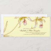 Hübsche Orchids Hochzeitkarte Einladung (Vorne/Hinten)