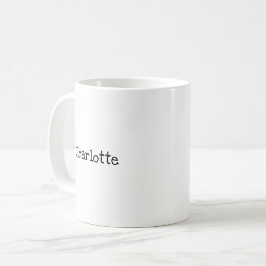 Hübsche Ostereier mit Blumenkranz Personalisiert Kaffeetasse (Vorderseite Links)