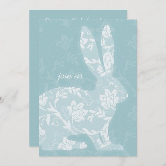 Hübsche Osterfeier Einladung (Vorne/Hinten)