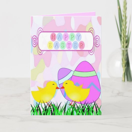 Hübsche Ostergrußkarte Feiertagskarte (Vorderseite)