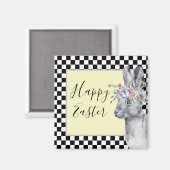 Hübsche Osterkaninchen Magnet (Vorderseite/Rückseite)
