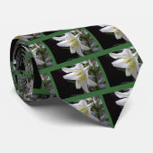 Hübsche Osterlilie-Blume in Schwarz Krawatte (Gerollt)