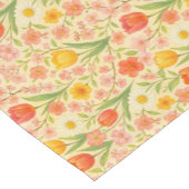 Hübsche Ostern-/Frühjahrs-Blumenmuster Kurzer Tischläufer (Ecke)