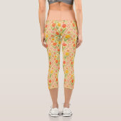 Hübsche Ostern-/Frühjahrsblumen Capri Leggings (Rückseite)
