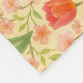 Hübsche Ostern-/Frühjahrsblumenmuster Fleecedecke (Ecke)