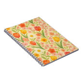 Hübsche Ostern-/Frühjahrsblumenmuster Notizblock (Rechte Seite)