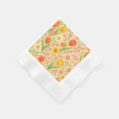 Hübsche Ostern-/Frühjahrsblumenmuster Serviette (Ecke)