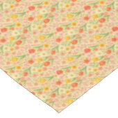 Hübsche Ostern-/Frühjahrsblumenmuster Tischdecke (Schrägansicht)