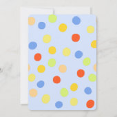 Hübsche Otter Holding Party Ballons Einladung (Rückseite)