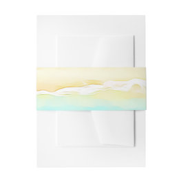 Hübsche Ozeanküste Aquamarines Wasser und Sandhoch Einladungsbanderole