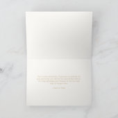 Hübsche Paarbläschen-Monogramm Dankeskarte (Innenseite)