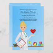 Hübsche Pädiatrische Einladung (Vorne/Hinten)
