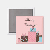 Hübsche Pakete Magnet (Vorderseite/Rückseite)