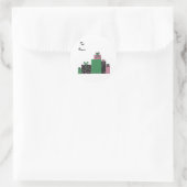 Hübsche Pakete Runder Aufkleber (Tasche)