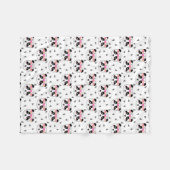 Hübsche Panda-Decke - Mädchenblumenkronenpanda Fleecedecke (Vorderseite (Horizontal))
