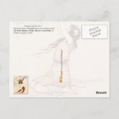 Hübsche Pandora öffnet ihre Box Postkarte (Rückseite)