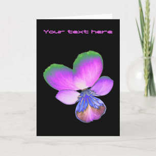 Hübsche Pansy Custom Grußkarte Karte