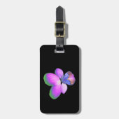Hübsche Pansy Custom Luggage Tag Gepäckanhänger (Vorderseite vertikal)