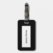 Hübsche Pansy Custom Luggage Tag Gepäckanhänger (Rückseite vertikal)