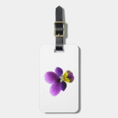 Hübsche Pansy Custom Luggage Tag Gepäckanhänger (Vorderseite vertikal)