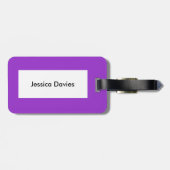 Hübsche Pansy Custom Luggage Tag Gepäckanhänger (Rückseite horizontal)