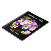 Hübsche Pansy individuell Notizblock (Linke Seite)