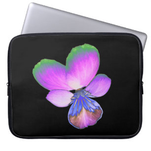 Hübsche Pansy-Laptop-Tasche Laptopschutzhülle