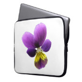 Hübsche Pansy-Laptop-Tasche Laptopschutzhülle (Vorderseite Links)