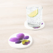Hübsche Pansy Untersetzer (Seite)