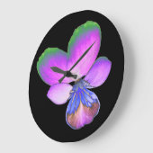 Hübsche Pansy Wall Uhr (Winkel)