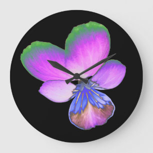 Hübsche Pansy Wall Uhr