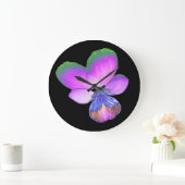Hübsche Pansy Wall Uhr (Zuhause)
