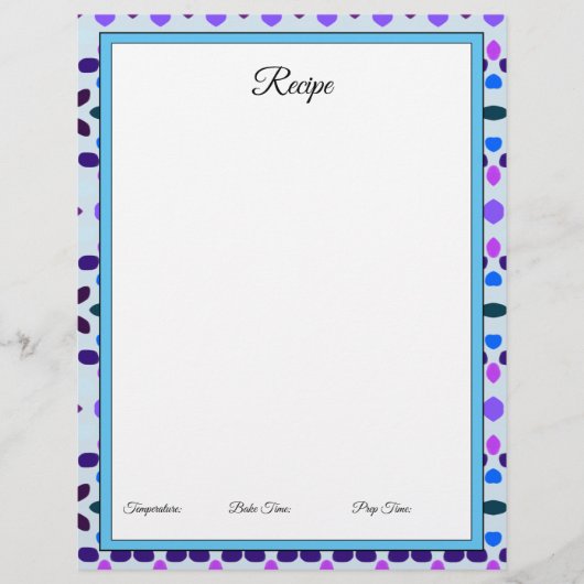 Hübsche Papierdesigns in Blau (Vorderseite)