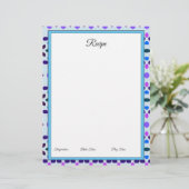 Hübsche Papierdesigns in Blau (Stehend Vorderseite)