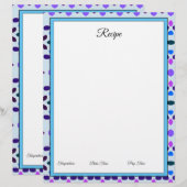 Hübsche Papierdesigns in Blau (Vorne/Hinten)