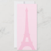 Hübsche Pariser Probe Einladung (Rückseite)