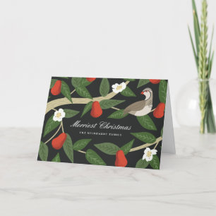 Hübsche Partridge in einem Birnenbaum Weihnachten