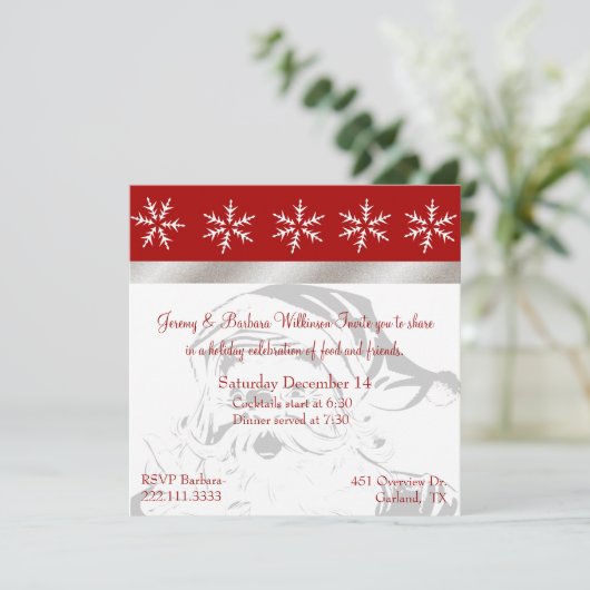 Hübsche Party Einladung (Stehend Vorderseite)