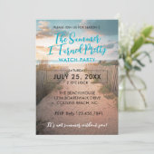 Hübsche Party Einladung der Sommerwache (Stehend Vorderseite)