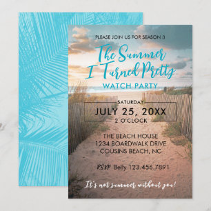 Hübsche Party Einladung der Sommerwache