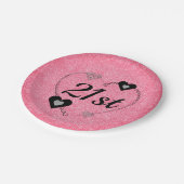 Hübsche Party Teller 21. (Schrägansicht)