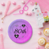 Hübsche Party Teller 80. (Party)